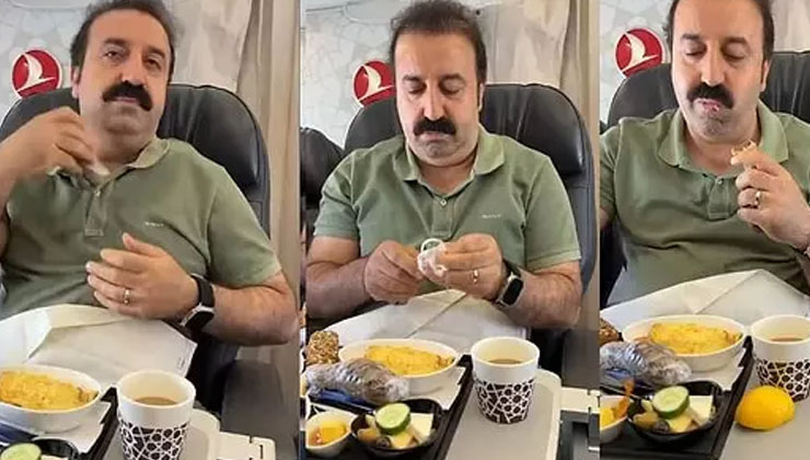 Şırdancı Mehmet uçakta göğsünden şırdan çıkarıp yedi